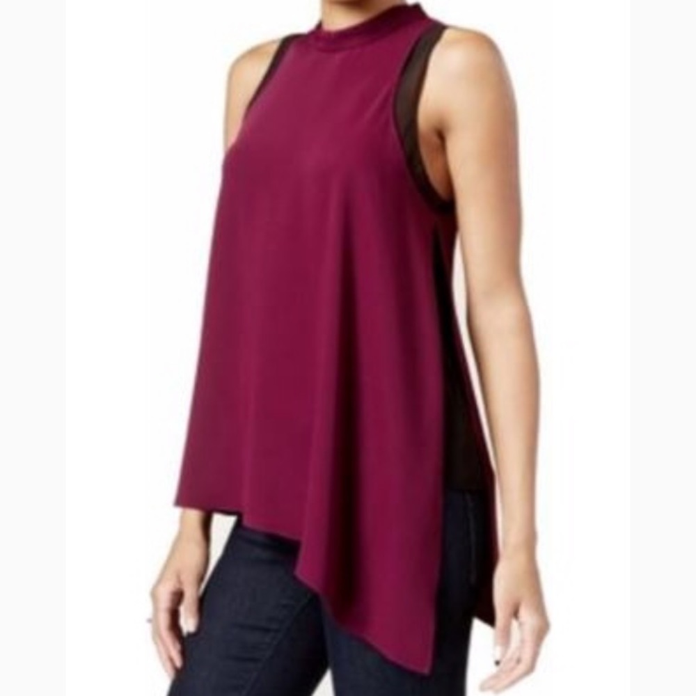 RACHEL ROY Mock neck blouse.